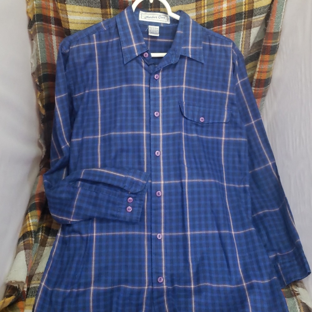 Harbor Cove, size M plaid button down